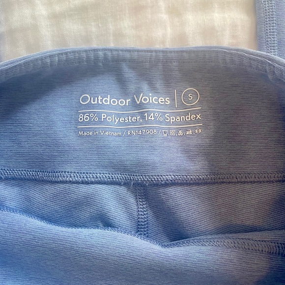 Outdoor Voices Blue 7/8 Leggings Small - Picture 4 of 7
